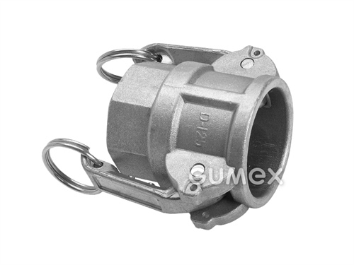 KAMLOK Kupplung DN15, Innengewinde BSPP 1/2", 10bar, Dichtung NBR, -30°C/+90°C, Aluminium, 
